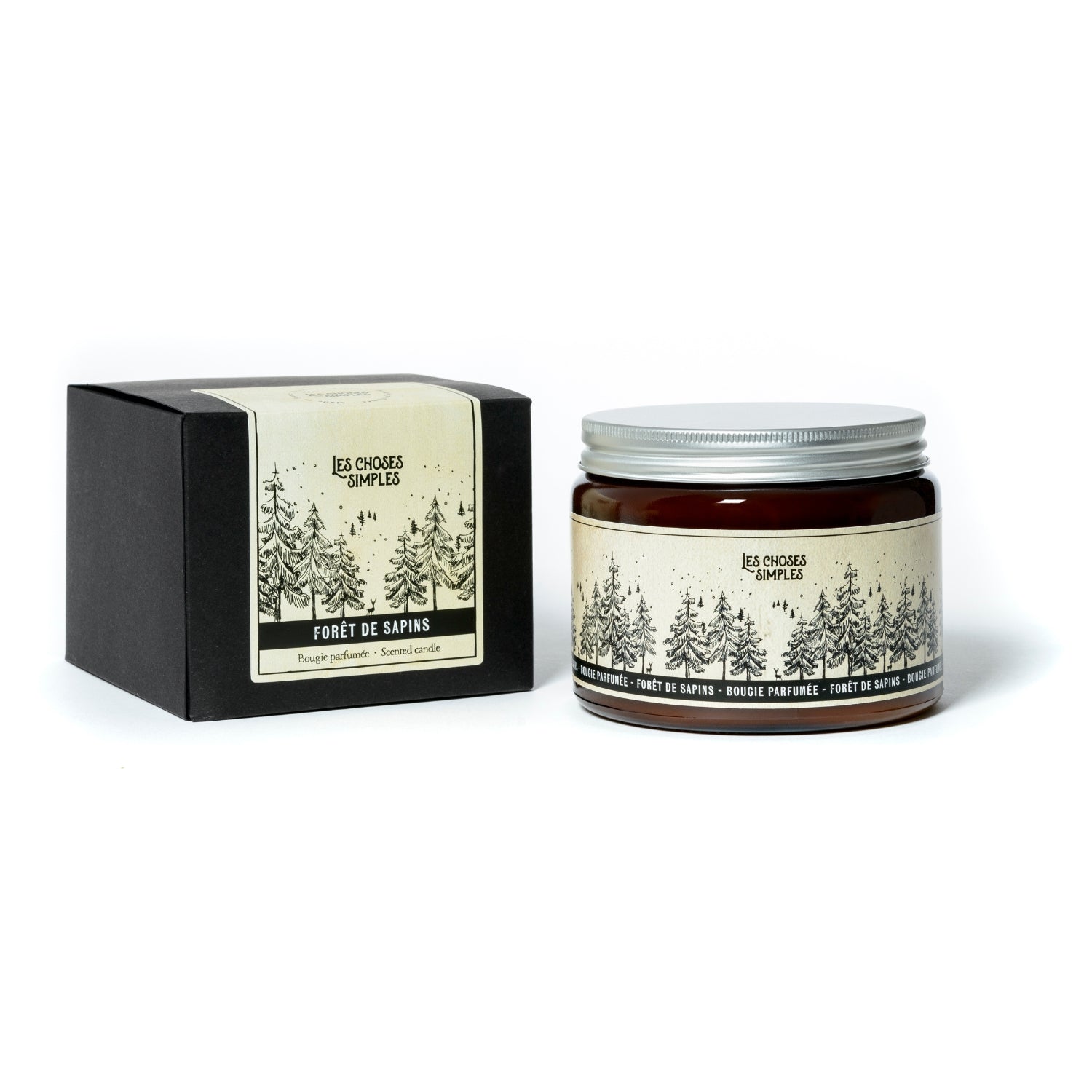 Large 3 - wick scented candle fir forest "Forêt de Sapins" - By Native