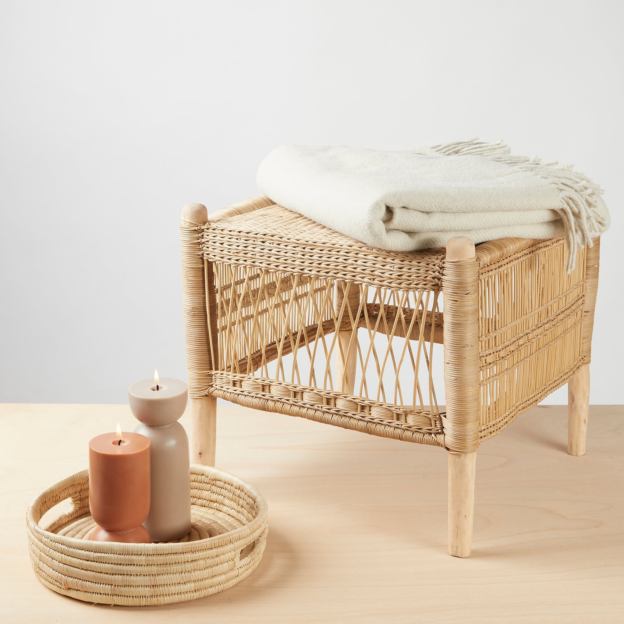 Malawi rattan stool - By Native