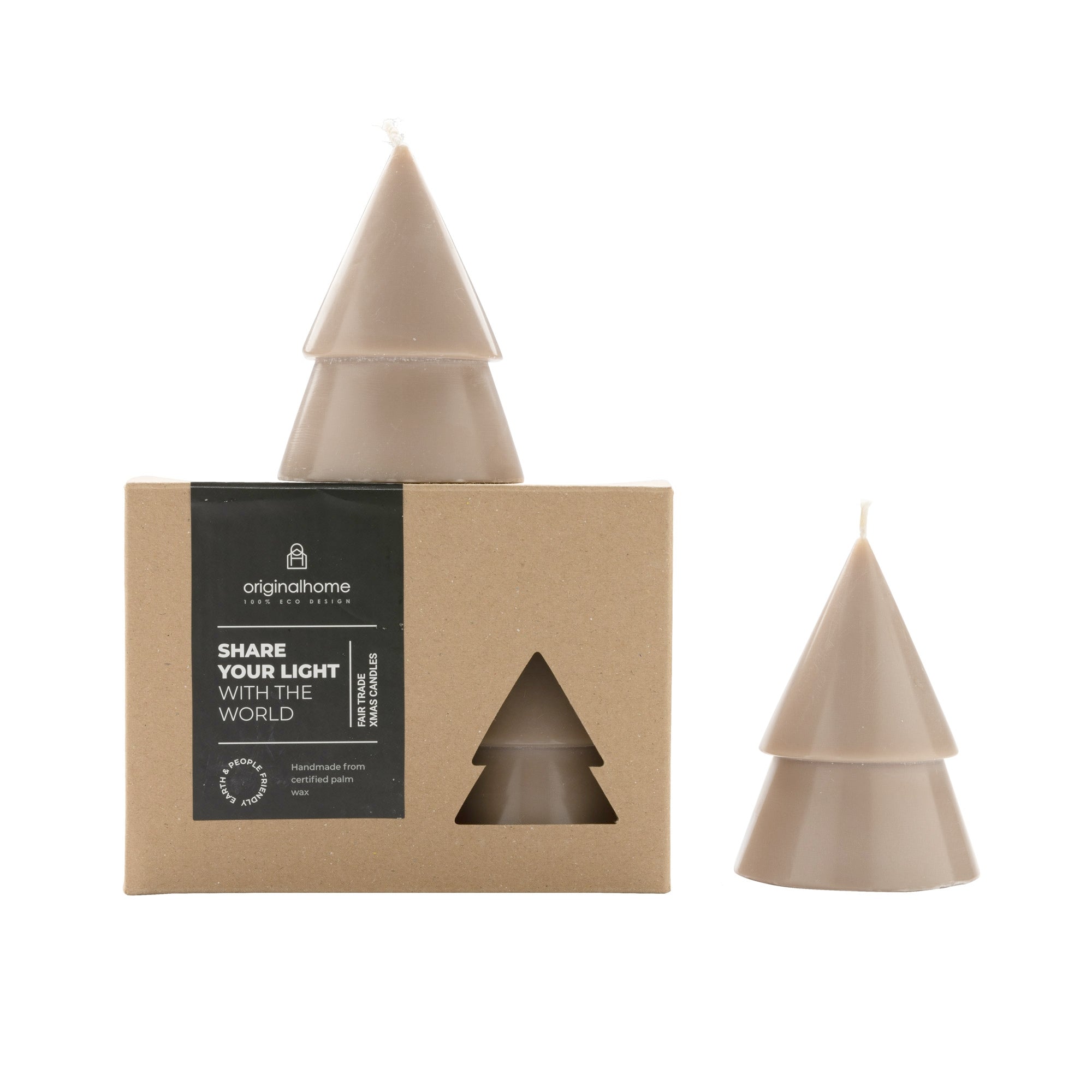 Xmas Tree Candle Set M, Clay, Originalhome - By Native